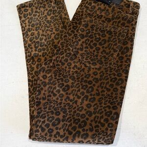 Sanctuary Brown Leopard Print Skinny Jeans